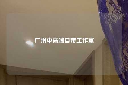 广州中高端自带工作室