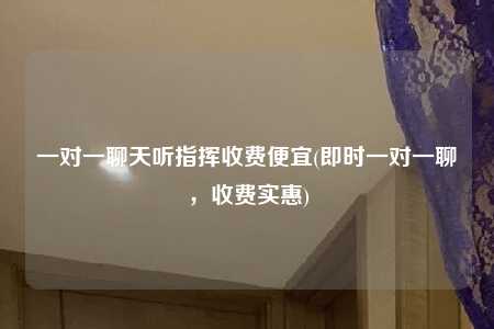 一对一聊天听指挥收费便宜(即时一对一聊，收费实惠)